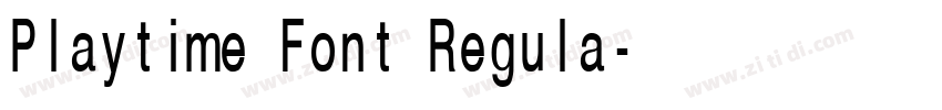 Playtime Font Regula字体转换
